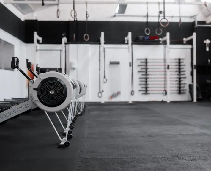 Gym working out space