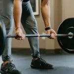 Man doing deadlift